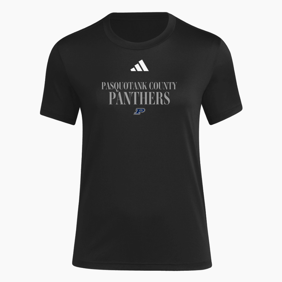 PASQUOTANK COUNTY HIGH SCHOOL PANTHERS <span class="pdp-name-mascot">PASQUOTANK COUNTY PANTHERS</span> adidas Women's Short Sleeve Pregame Tee
