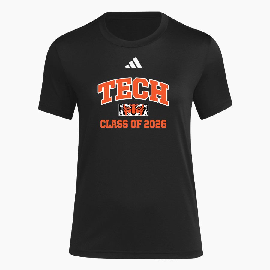 Tech High School Tigers <span class="pdp-name-mascot">Tech High School</span> adidas Women's Short Sleeve Pregame Tee