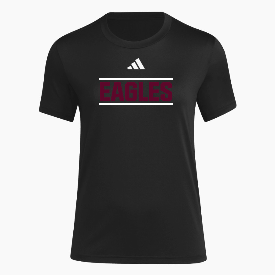 GEORGE STEVENS ACADEMY EAGLES <span class="pdp-name-mascot">GEORGE STEVENS ACADEMY EAGLES</span> adidas Women's Short Sleeve Pregame Tee