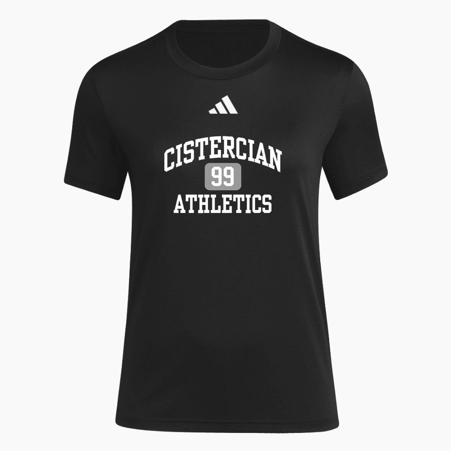 CISTERCIAN PREPARATORY SCHOOL HAWKS adidas Women's Short Sleeve Pregame Tee