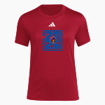 NORTHWESTERN HIGH SCHOOL WARRIORS <span class="pdp-name-mascot">NORTHWESTERN WARRIORS</span> adidas Women's Short Sleeve Pregame Tee Front Thumbnail