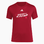 BRUNSWICK R-2 HIGH SCHOOL WILDCATS adidas Women's Short Sleeve Pregame Tee Front Thumbnail