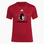 Porterville Pirates <span class="pdp-name-mascot">Porterville College Pirates</span> adidas Women's Short Sleeve Pregame Tee Front Thumbnail