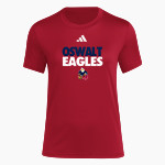 Oswalt Eagles adidas Women's Short Sleeve Pregame Tee Front Thumbnail