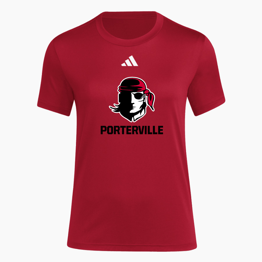 Porterville Pirates <span class="pdp-name-mascot">Porterville College Pirates</span> adidas Women's Short Sleeve Pregame Tee