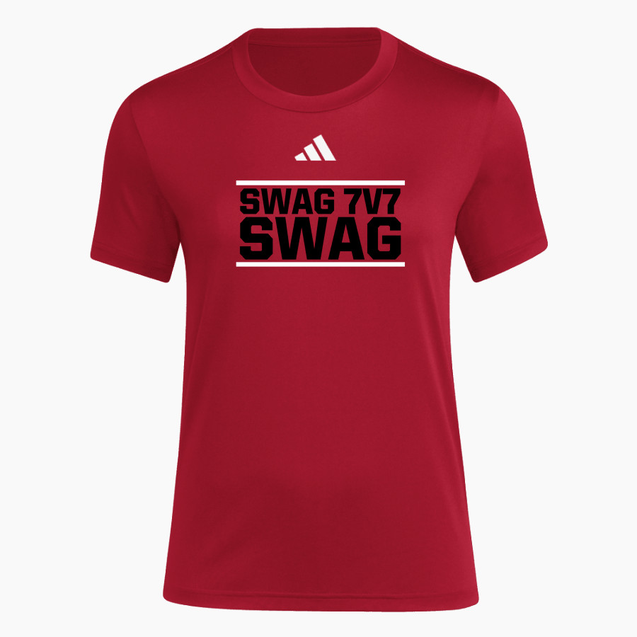 Swag 7v7 Swag <span class="pdp-name-mascot">Swag 7v7 Swag</span> adidas Women's Short Sleeve Pregame Tee