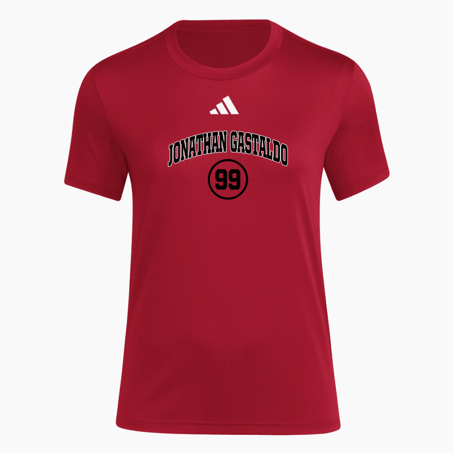 Jonathan Gastaldo Hawks <span class="pdp-name-mascot">Jonathan Gastaldo Hawks</span> adidas Women's Short Sleeve Pregame Tee