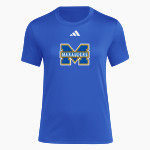 MIRA MESA HIGH SCHOOL MARAUDERS adidas Women's Short Sleeve Pregame Tee Front Thumbnail
