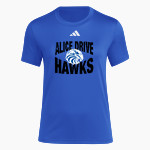 Alice Drive Hawks adidas Women's Short Sleeve Pregame Tee Front Thumbnail