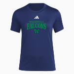 WOODINVILLE HIGH SCHOOL FALCONS adidas Women's Short Sleeve Pregame Tee Front Thumbnail