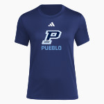 PUEBLO HIGH SCHOOL WARRIORS adidas Women's Short Sleeve Pregame Tee Front Thumbnail
