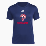 MOT Charter Mustangs adidas Women's Short Sleeve Pregame Tee Front Thumbnail