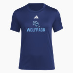 Kingdom Prep Wolfpack <span class="pdp-name-mascot">Kingdom Prep Wolfpack</span> adidas Women's Short Sleeve Pregame Tee Front Thumbnail
