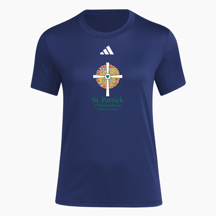 St. Patrick of Heatherdowns Irish <span class="pdp-name-mascot">St. Patrick of Heatherdowns Irish</span> adidas Women's Short Sleeve Pregame Tee