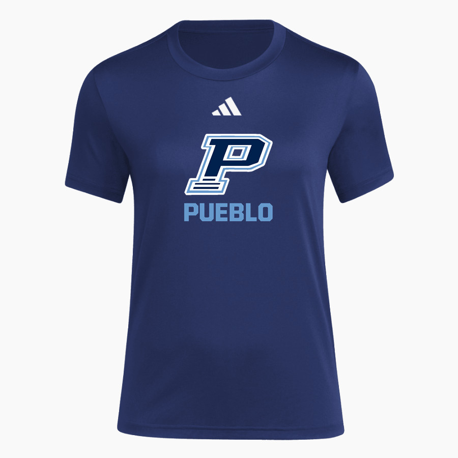PUEBLO HIGH SCHOOL WARRIORS adidas Women's Short Sleeve Pregame Tee