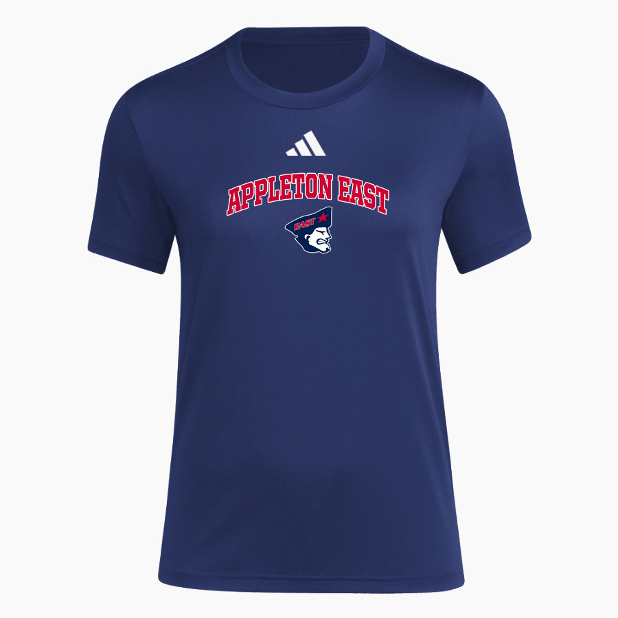 APPLETON EAST PATRIOTS <span class="pdp-name-mascot">EAST PATRIOTS</span> adidas Women's Short Sleeve Pregame Tee