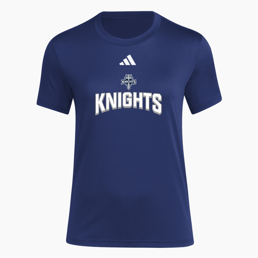 Traders Point Knights <span class="pdp-name-mascot">Traders Point KnightS</span> adidas Women's Short Sleeve Pregame Tee