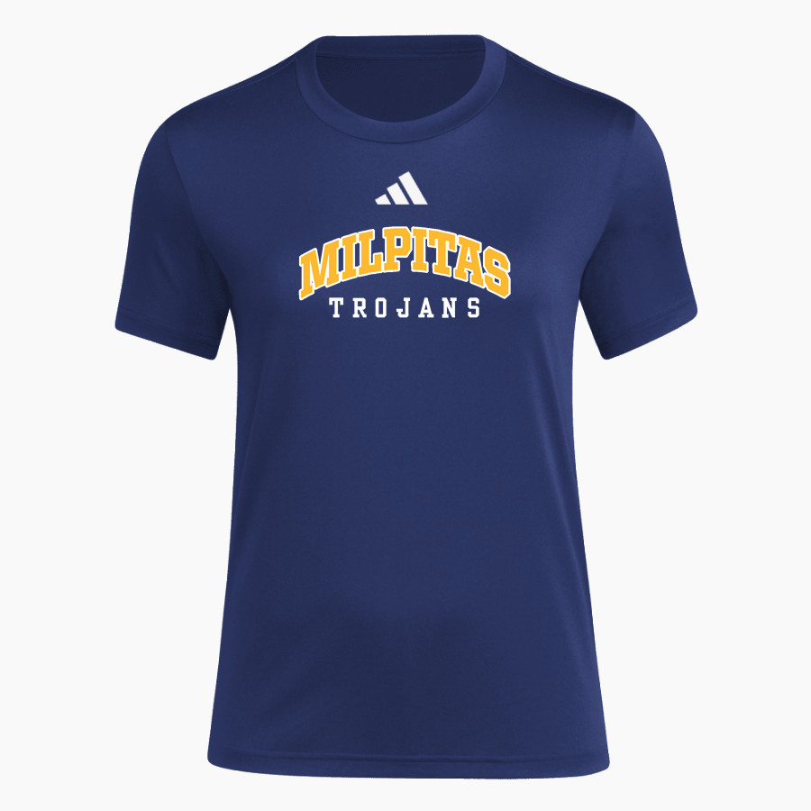 Milpitas Trojans <span class="pdp-name-mascot">Milpitas Trojans</span> adidas Women's Short Sleeve Pregame Tee