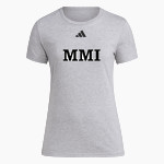MMI PREPARATORY SCHOOL PREPPERS adidas Women's Short Sleeve Pregame Tee Front Thumbnail