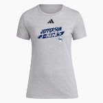 JEFFERSON SENIOR HIGH SCHOOL J-HAWKS <span class="pdp-name-mascot">JEFFERSON J-HAWKS</span> adidas Women's Short Sleeve Pregame Tee Front Thumbnail