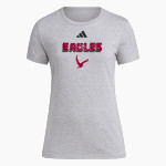 LAYTON CHRISTIAN ACADEMY EAGLES <span class="pdp-name-mascot">LAYTON EAGLES</span> adidas Women's Short Sleeve Pregame Tee Front Thumbnail
