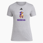 SEBEKA HIGH SCHOOL Trojans Online Store <span class="pdp-name-mascot">SEBEKA TROJANS</span> adidas Women's Short Sleeve Pregame Tee Front Thumbnail