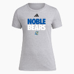 NOBLE HIGH SCHOOL BEARS <span class="pdp-name-mascot">NOBLE BEARS</span> adidas Women's Short Sleeve Pregame Tee Front Thumbnail