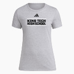 King Tech High School Online Apparel Store <span class="pdp-name-mascot">King Tech High School</span> adidas Women's Short Sleeve Pregame Tee Front Thumbnail