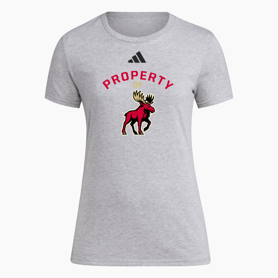 McPolin Moose adidas Women's Short Sleeve Pregame Tee