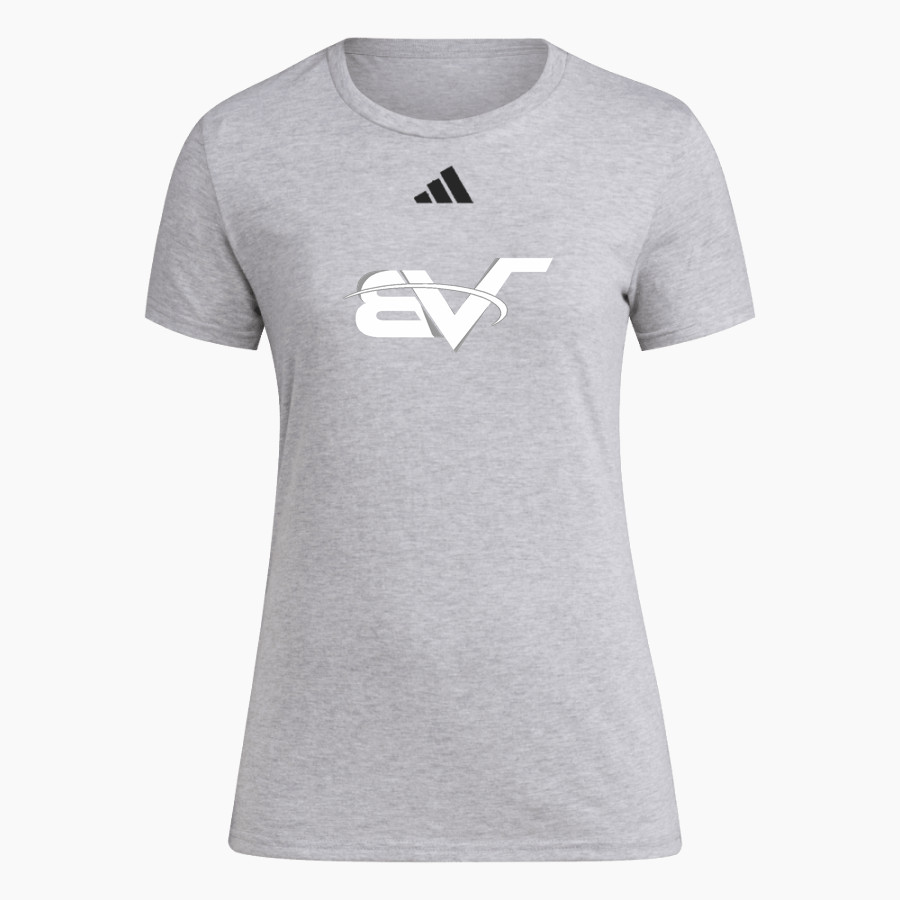 BVSA BOBBY VALENTINE'S SP <span class="pdp-name-mascot">BOBBY VALENTINE'S SPORTS ACADEMY</span> adidas Women's Short Sleeve Pregame Tee