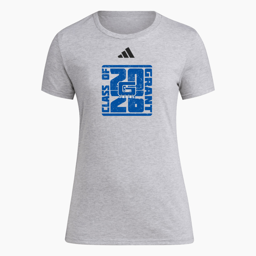 GRANT HIGH SCHOOL GENERALS adidas Women's Short Sleeve Pregame Tee