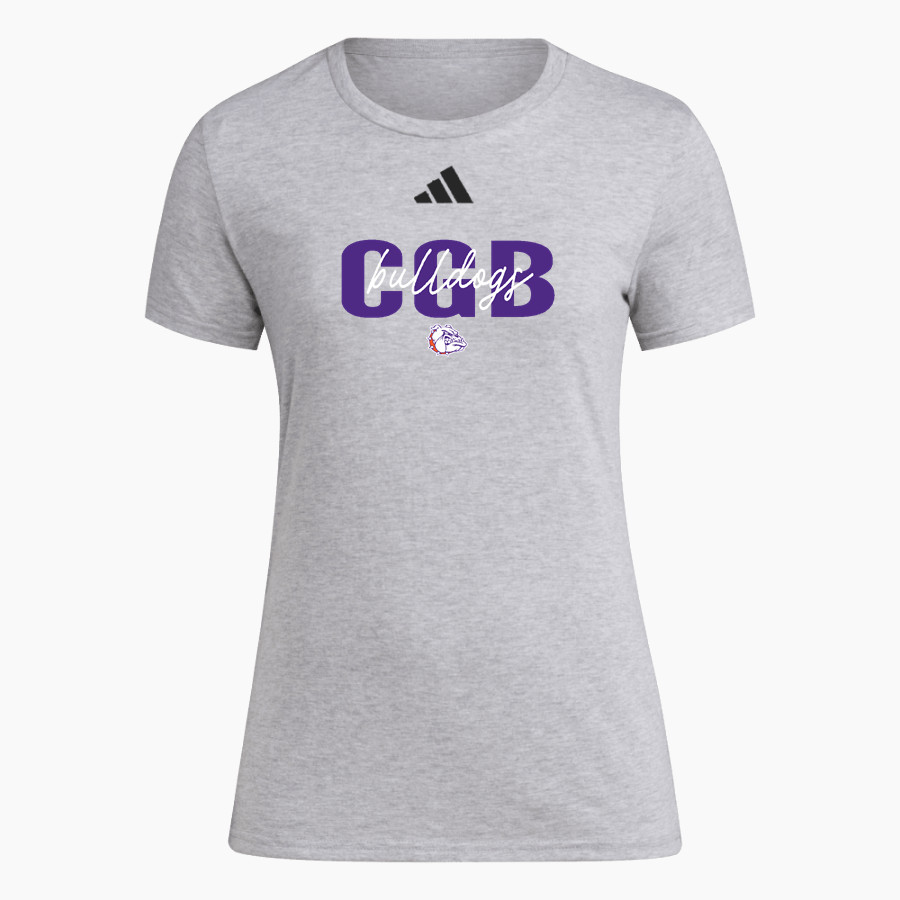 BEMENT MIDDLE SCHOOL BULLDOGS <span class="pdp-name-mascot">BEMENT BULLDOGS</span> adidas Women's Short Sleeve Pregame Tee