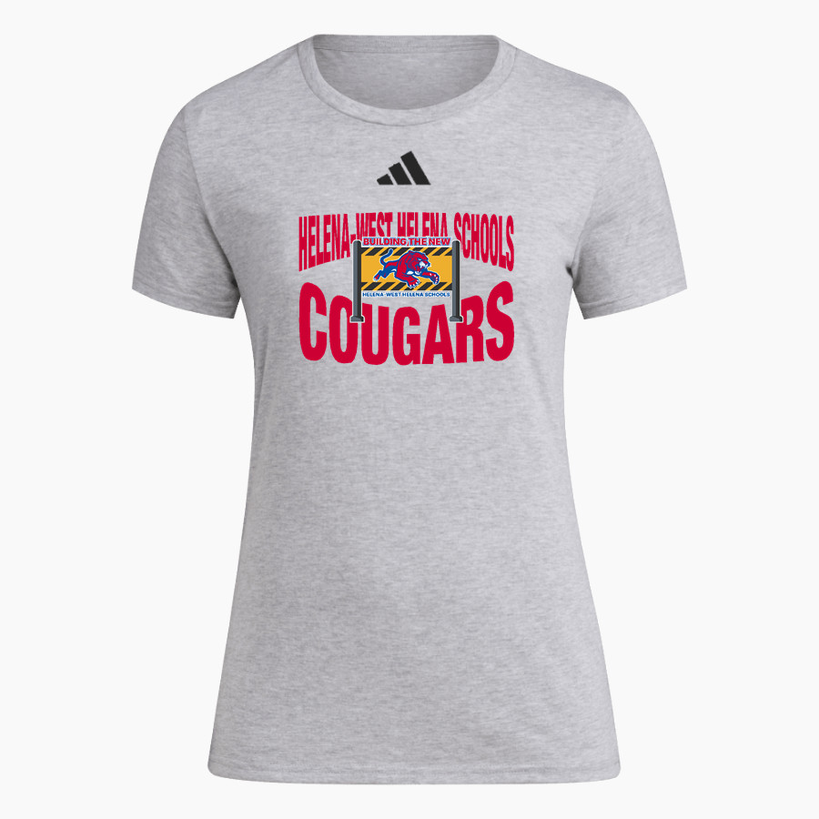WEST HELENA CENTRAL HIGH SCHOOL COUGARS adidas Women's Short Sleeve Pregame Tee