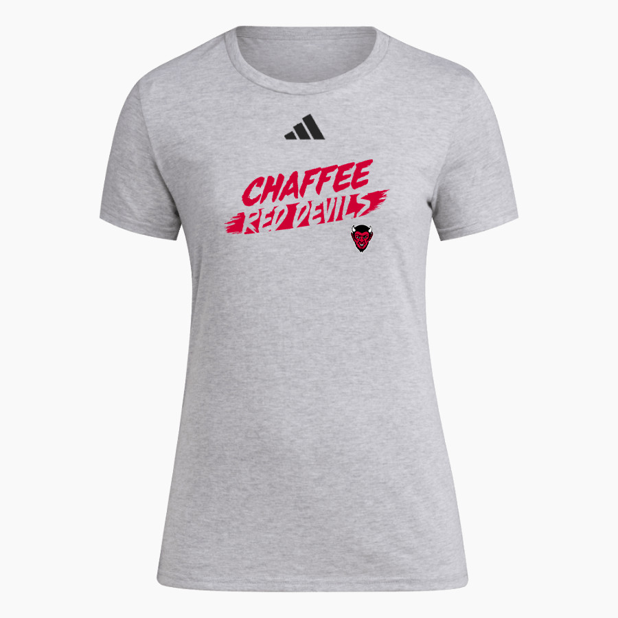 Chaffee Red Devils <span class="pdp-name-mascot">Chaffee Schools Red Devils</span> adidas Women's Short Sleeve Pregame Tee