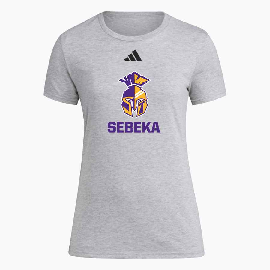 SEBEKA HIGH SCHOOL Trojans Online Store <span class="pdp-name-mascot">SEBEKA TROJANS</span> adidas Women's Short Sleeve Pregame Tee