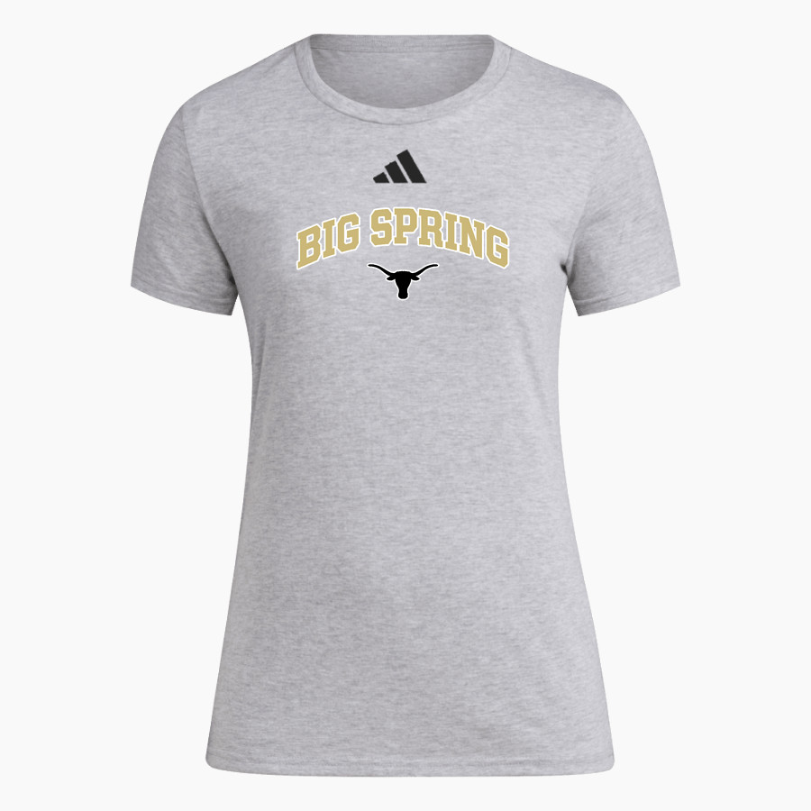 BIG SPRING HIGH SCHOOL STEERS <span class="pdp-name-mascot">BIG SPRING STEERS</span> adidas Women's Short Sleeve Pregame Tee