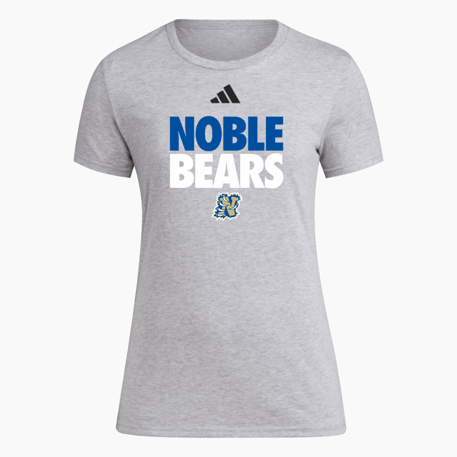 NOBLE HIGH SCHOOL BEARS <span class="pdp-name-mascot">NOBLE BEARS</span> adidas Women's Short Sleeve Pregame Tee