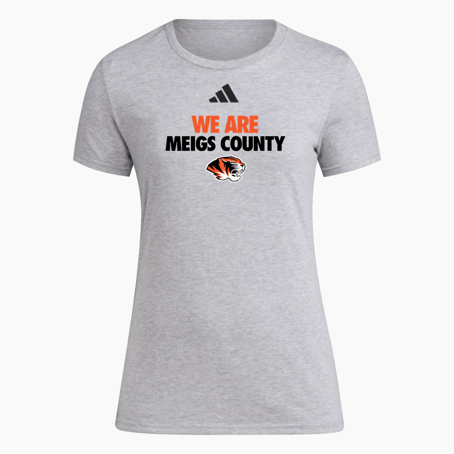 MEIGS COUNTY HIGH SCHOOL TIGERS <span class="pdp-name-mascot">MEIGS COUNTY TIGERS</span> adidas Women's Short Sleeve Pregame Tee