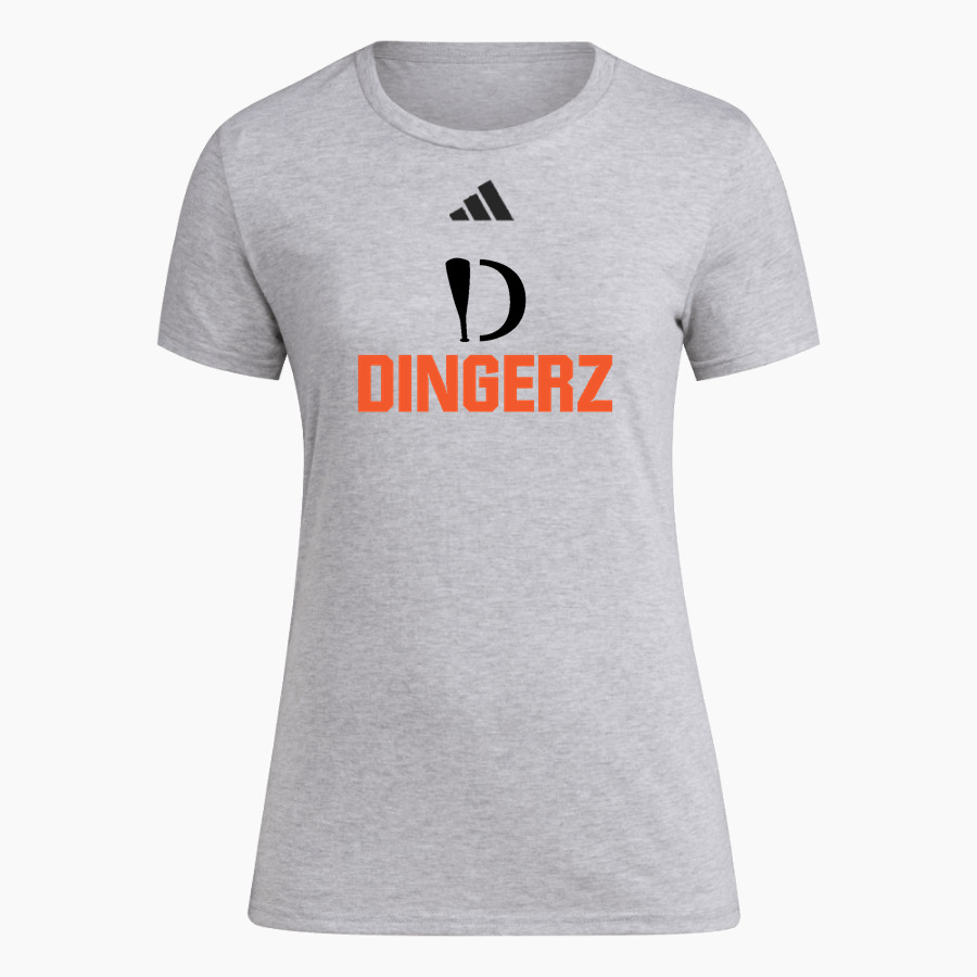 Dingerz Softball Dingerz <span class="pdp-name-mascot">Dingerz Softball Dingerz</span> adidas Women's Short Sleeve Pregame Tee