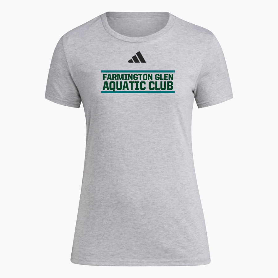 Farmington Glen Aquatic Club adidas Women's Short Sleeve Pregame Tee