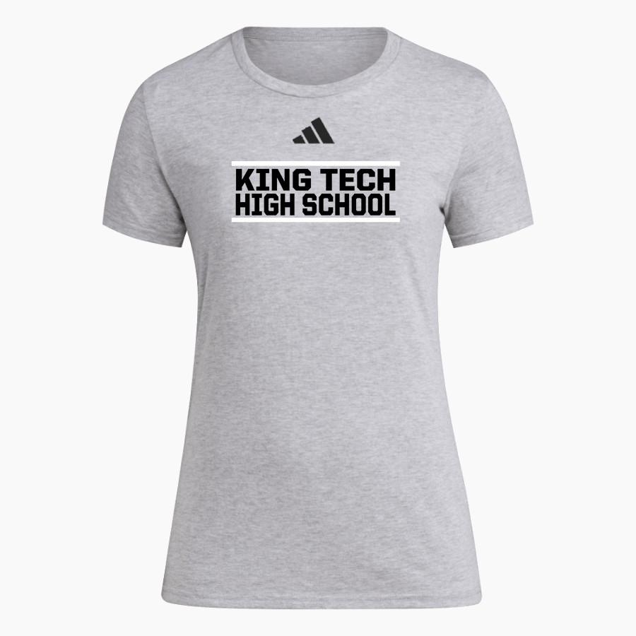 King Tech High School Online Apparel Store <span class="pdp-name-mascot">King Tech High School</span> adidas Women's Short Sleeve Pregame Tee
