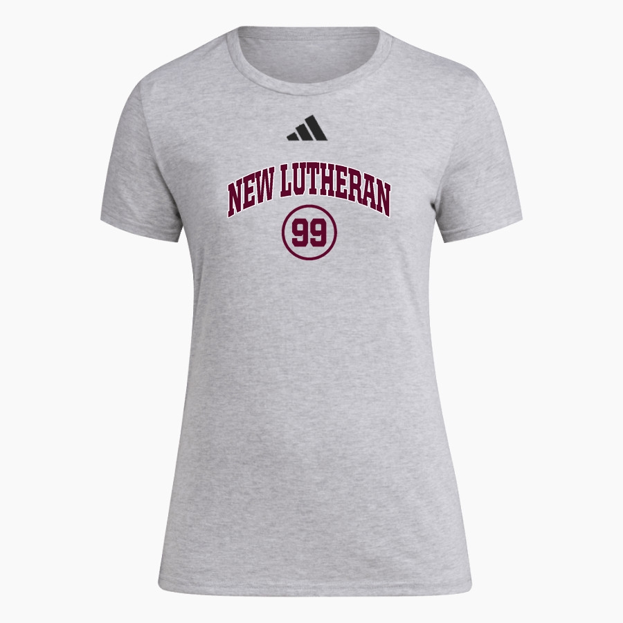 NEW Lutheran BLAZERS <span class="pdp-name-mascot">NORTHEASTERN WI LUTHERAN BLAZERS</span> adidas Women's Short Sleeve Pregame Tee