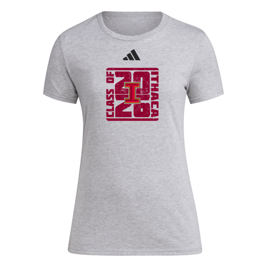 ITHACA HIGH SCHOOL LITTLE RED <span class="pdp-name-mascot">ITHACA LITTLE RED</span> adidas Women's Short Sleeve Pregame Tee