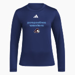 Perspectives Warriors <span class="pdp-name-mascot">Perspectives Middle Academy Warriors</span> adidas Women's Long Sleeve Pregame Tee Front Thumbnail