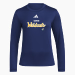 Oxford Wildcats adidas Women's Long Sleeve Pregame Tee Front Thumbnail