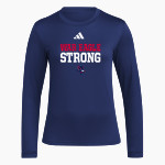 Putnam County War Eagles <span class="pdp-name-mascot">Putnam County War Eagles</span> adidas Women's Long Sleeve Pregame Tee Front Thumbnail