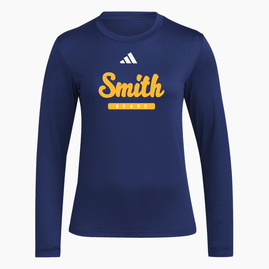 Smith Bears <span class="pdp-name-mascot">SMITH COLLEGE BEARS</span> adidas Women's Long Sleeve Pregame Tee