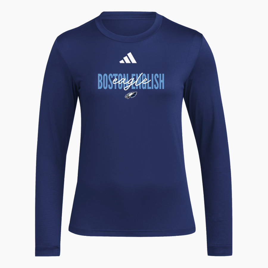 BOSTON ENGLISH HIGH SCHOOL Eagle <span class="pdp-name-mascot">BOSTON ENGLISH Eagle</span> adidas Women's Long Sleeve Pregame Tee