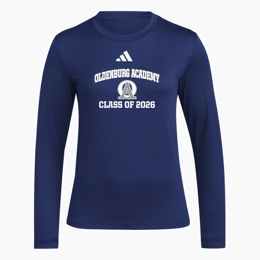 OLDENBURG ACADEMY TWISTERS <span class="pdp-name-mascot">OLDENBURG ACADEMY TWISTERS</span> adidas Women's Long Sleeve Pregame Tee