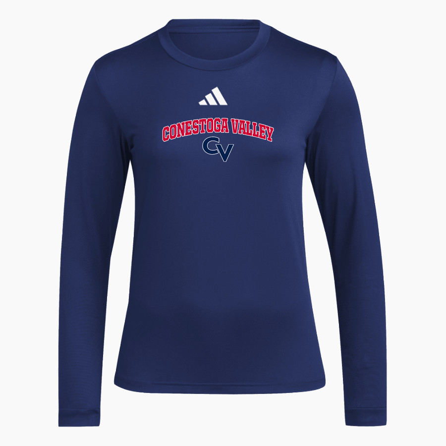 CONESTOGA VALLEY HIGH SCHOOL BUCKSKINS <span class="pdp-name-mascot">CONESTOGA VALLEY BUCKSKINS</span> adidas Women's Long Sleeve Pregame Tee
